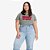 Camiseta Levi's Clássica Perfect Plus Size Feminina Cinza - Imagem 1