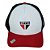 Boné São Paulo SPFC Branco e Vermelho Masculino - Imagem 1