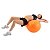 Bola Pilates Fisio Feijao Laranja 45cmx90cm Hidrolight - Imagem 2