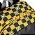 Mochila Grande Minions Chess Sestini Preta Amarela - Imagem 6