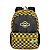 Mochila Grande Minions Chess Sestini Preta Amarela - Imagem 1