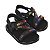 Sandália Mini Melissa Stripes M Lover Preto - Imagem 2