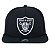 Boné New Era 950 NFL Las Vegas Raiders Aba Reta Preto - Imagem 1