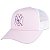 Boné New Era 940 A-Frame Trucker MLB New York Yankees Rosa - Imagem 2