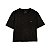 Camiseta Ellus Visco Glitter Boxy MC Feminina Preta - Imagem 1