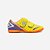 Chuteira Futsal Umbro Flip Kids Infantil Amarela Lilás - Imagem 1