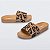 Chinelo Slide Melissa Animal Print Feminino Marrom - Imagem 3