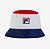 Chapéu Bucket Fila Classic Branco Azul Vermelho - Imagem 1