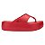 Sandália Melissa Free Platform Thong Feminino Vermelho - Imagem 1