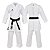 Kimono Karatê Adidas Club K220C NL  Selo WKF Branco - Imagem 3