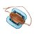 Bolsa Melissa Glass Bag Laranja Azul - Imagem 5