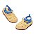 Sandália Mini Melissa Zig Baby Amarelo Azul - Imagem 3