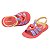 Sandália Mini Melissa Hip Lovely Infantil Vermelho Lilás - Imagem 2