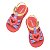 Sandália Mini Melissa Hip Lovely Infantil Vermelho Lilás - Imagem 3