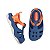 Sandália Mini Melissa Zig Baby Azul Laranja - Imagem 3