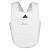 Protetor de Torax Adidas Branco Logo Preto  Selo WKF - Imagem 1