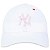 Boné Feminino 920 MLB New York Yankees Love Too Branco - Imagem 1