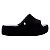 Sandália Melissa Free Platform Slide Velvet Preto Flocado - Imagem 1