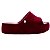 Sandália Melissa Free Platform Slide Velvet Vermelho Flocado - Imagem 1