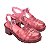 Mini Melissa Possession Heel Infantil Rosa Médio Glitter - Imagem 1