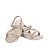 Sandália Mini Melissa Stripes M Lover Bege Claro - Imagem 5