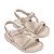 Sandália Mini Melissa Stripes M Lover Bege Claro - Imagem 2