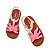 Sandália Mini Melissa Hip Bloomy Infantil Marrom Rosa - Imagem 2
