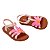 Sandália Mini Melissa Hip Bloomy Infantil Marrom Rosa - Imagem 3