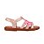 Sandália Mini Melissa Hip Bloomy Infantil Marrom Rosa - Imagem 1