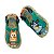 Sandália Mini Melissa Hop Bluey Baby Verde Azul Laranja - Imagem 3