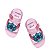 Sandália Mini Melissa Flowing Sandal Stitch Baby Rosa Azul - Imagem 5