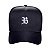 Boné Blck Brasil Basic Strapback Preto Logo Branco - Imagem 1