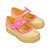 Sandália Mini Melissa Hip Ballerina BB Amarelo Rosa Glitter - Imagem 3