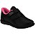 Tênis Infantil Kidy Usefull Miami Logo Lateral Preto Rosa - Imagem 1