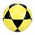 Bola Futevolei Poker Rio Vulcanizada Amarela Preta - Imagem 3