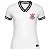 Camiseta Corinthians Baby Look Duo Lines Branca - Feminina - Imagem 1