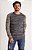 CASACO REDLEY TRICOT RAGLAN RAJADO AZUL MARINHO - Imagem 3