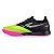 Chuteira Futsal Topper Dominator Fuse Preto Verde Rosa - Imagem 2