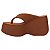 Sandália Melissa  Free Thong Wedge Marrom - Imagem 3