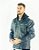 JAQUETA ELLUS VINTAGE LEATHER DENIM W/ HOOD - Imagem 1