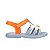 Sandália Mini Melissa Hip Bloomy Infantil Azul Laranja - Imagem 1