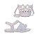 Kit Mini Melissa + Bolsa Luminous Baby Branco Glitter - Imagem 1