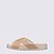 Sandália Mini Melissa Cozy Slide M Lover II Bege Glitter - Imagem 3