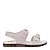 Sandália Melissa Walk Sandal Bege Branco - Imagem 1