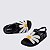 Sandália Melissa Bloomy Sandal Preto Branco - Imagem 5