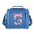 Lancheira Stitch Quadriculada Escolar Luxcel Azul - Imagem 1