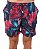 SHORT FOLHAS VERMELHAS E FLORES AZUIS MASCULINO RED FEATHER - Imagem 2