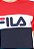 Camiseta Fila Letter Colors Masculina Vemelha e Marinho - Imagem 2