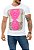 CAMISETA RED FEATHER SKULL AND HEART NEON MASCULINA - Imagem 2
