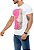 CAMISETA RED FEATHER SKULL AND HEART NEON MASCULINA - Imagem 3
